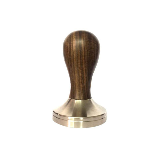 Sandlewood top/ stainless steel flat tamper (58mm)
