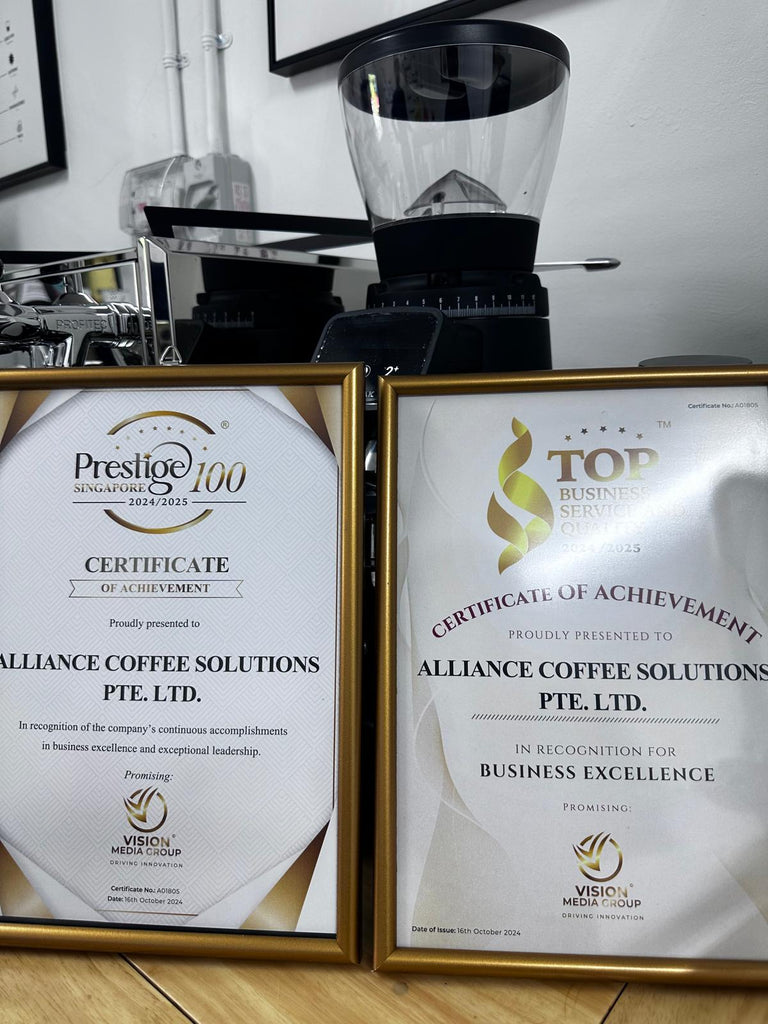 Alliance Coffee Solutions Awarded Prestige 100 Singapore Award 2025/2026