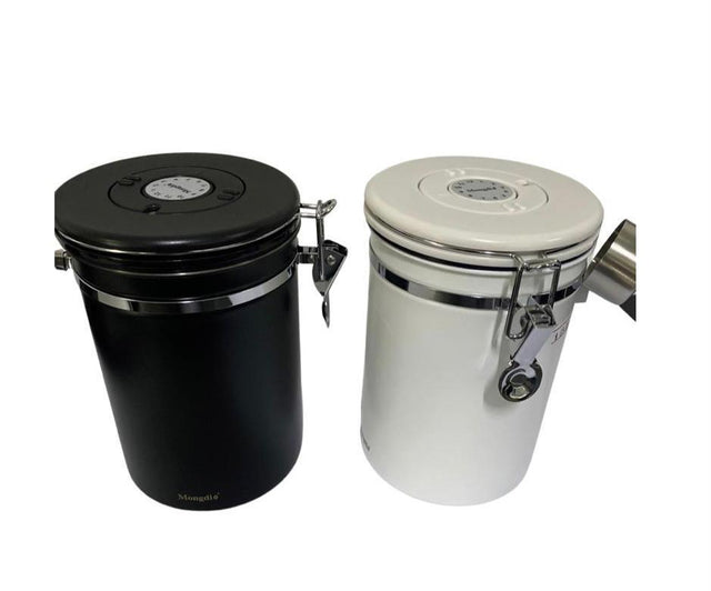 S/Steel coffee bean vacuum canister -Approx 780g