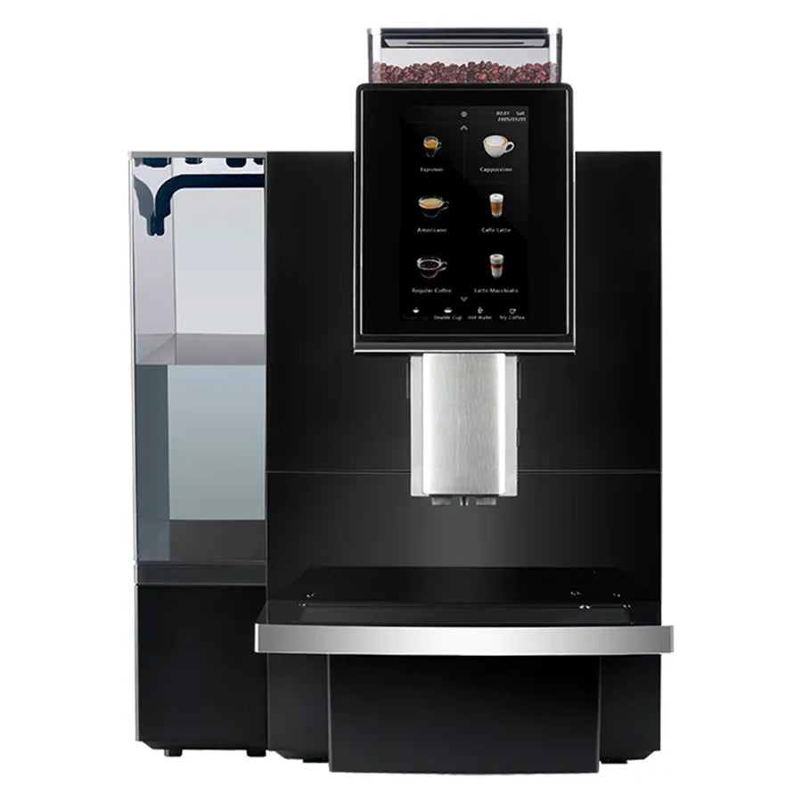 Fully automatic coffee machine with milk fridge